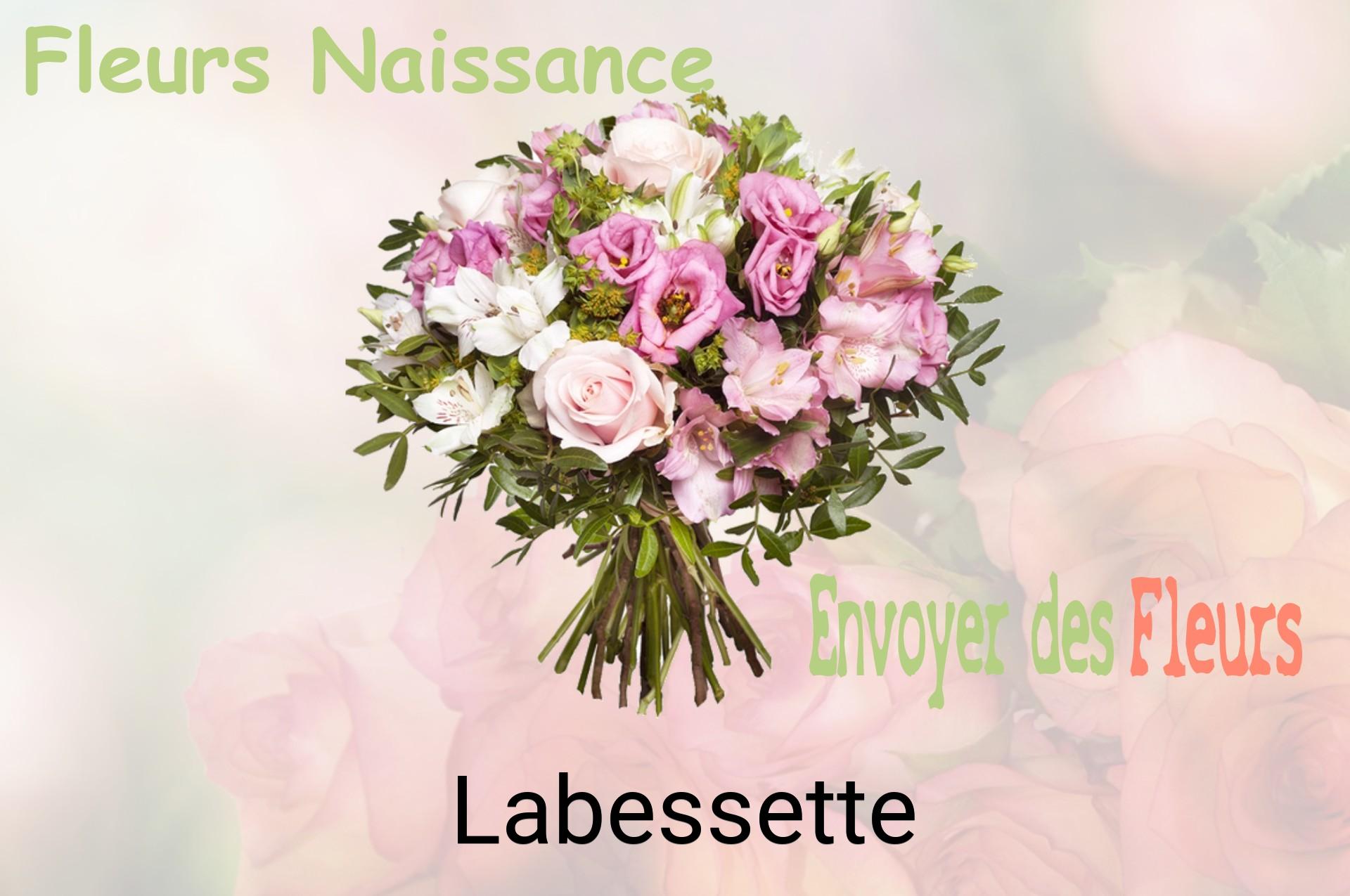 Bouquet de fleurs de naissance livré à Labessette